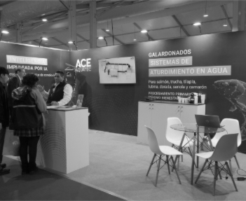 Stand Ace Aquatec — vista de detalle.