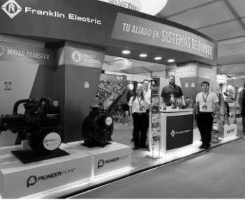 Stand Franklin Electric — vista de detalle.